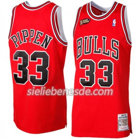 Herren NBA Chicago Bulls Trikot Scottie Pippen 33 Hardwood Classics Rot Swingman